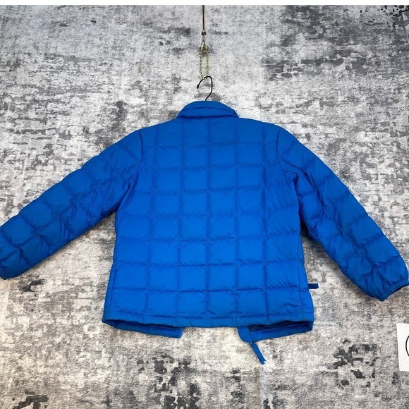 Marmot Boys Blue Quilted Jacket Grid Stitch Down Puffer Cold Weather Coat - Picture 3 of 7